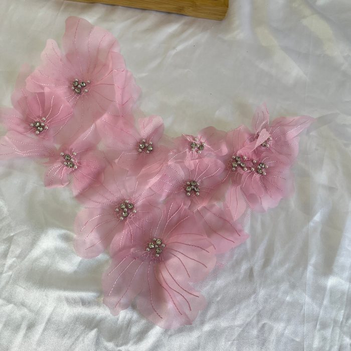 New Look beaded corsage applique clip detail midi