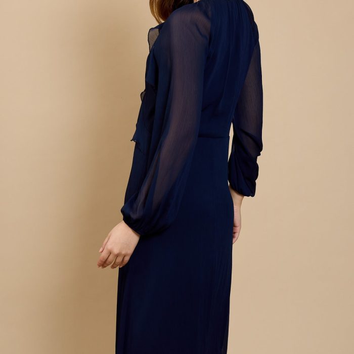 ASOS DESIGN Tall satin asymmetric strap midaxi dress with split in dark cherry