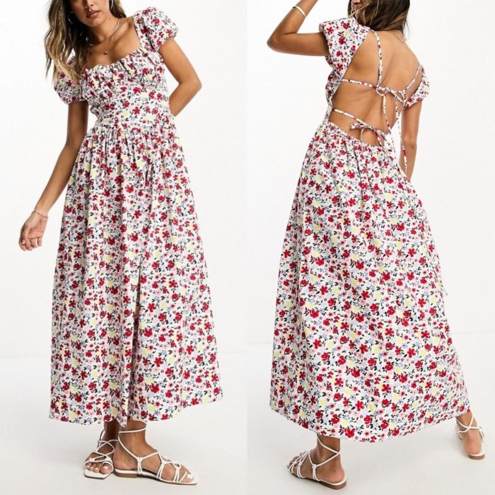 ASOS DESIGN tie side ruche