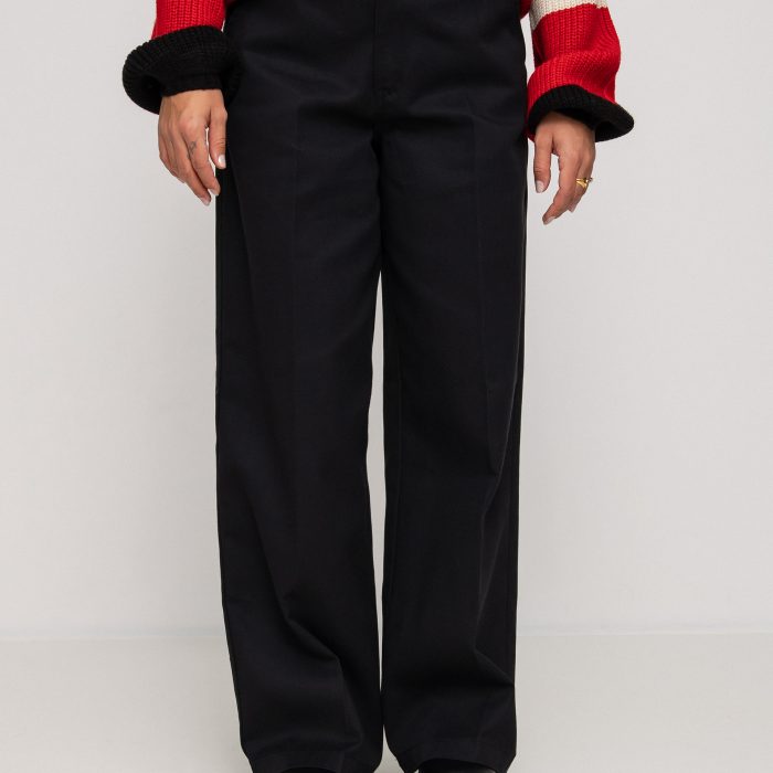 Dickies grove hill wide leg trousers in off white