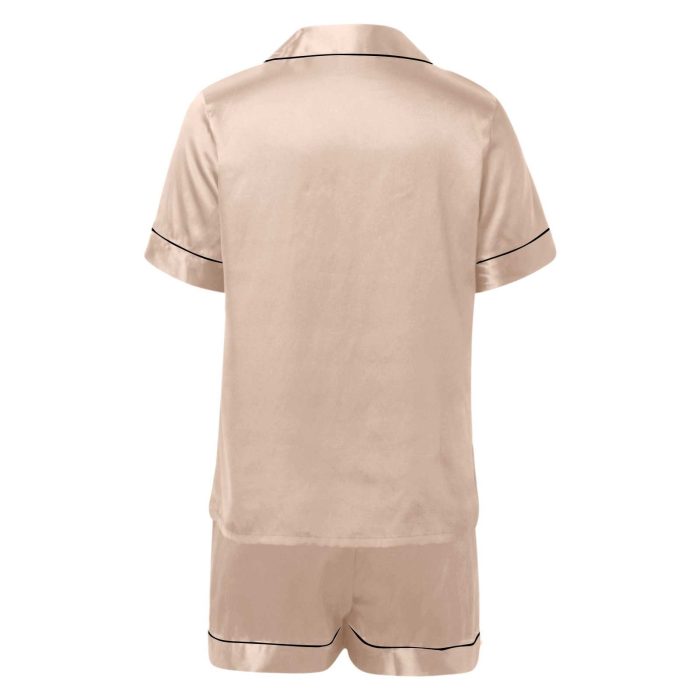 ASOS DESIGN oversized satin short sleeve shirt
