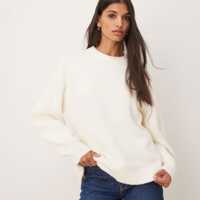 ASOS DESIGN knitted structured crew neck